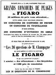 Advert Le Figaro 1953