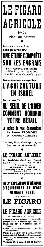 Advert Le Figaro 1954