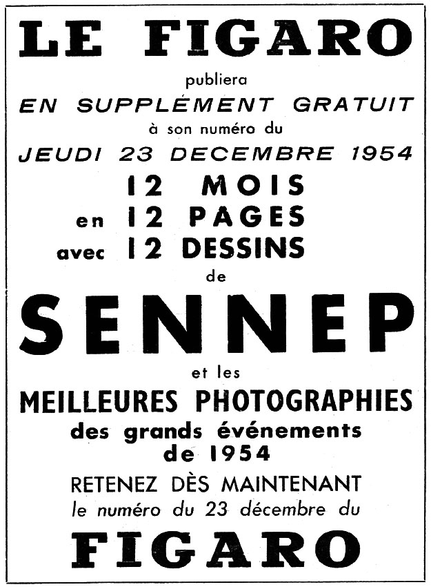 Advert Le Figaro 1954