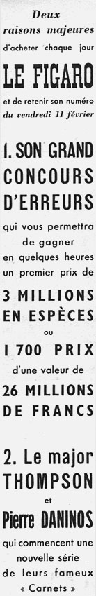 Advert Le Figaro 1955