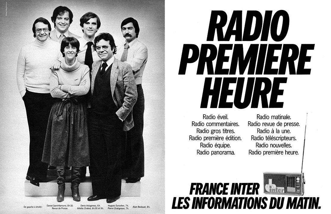 Advert France Inter 1979
