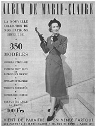 Advert Marie Claire 1950