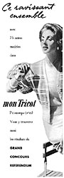 Advert Mon tricot 1955