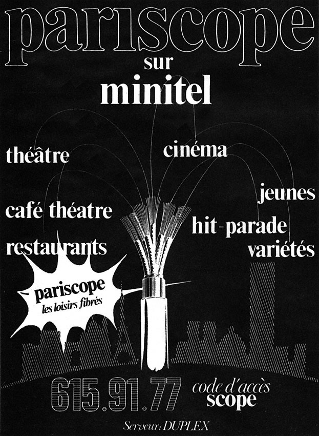 Advert Pariscope 1985