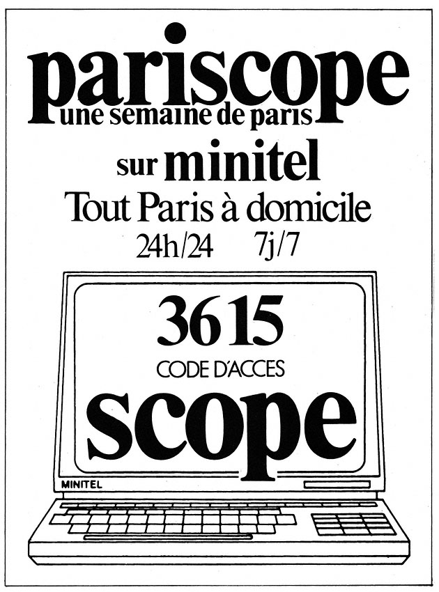 Advert Pariscope 1987