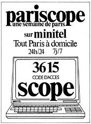 Advert Pariscope 1987