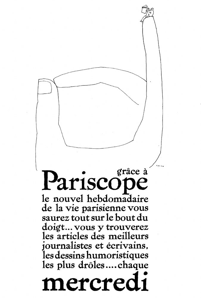 Advert Pariscope 1965