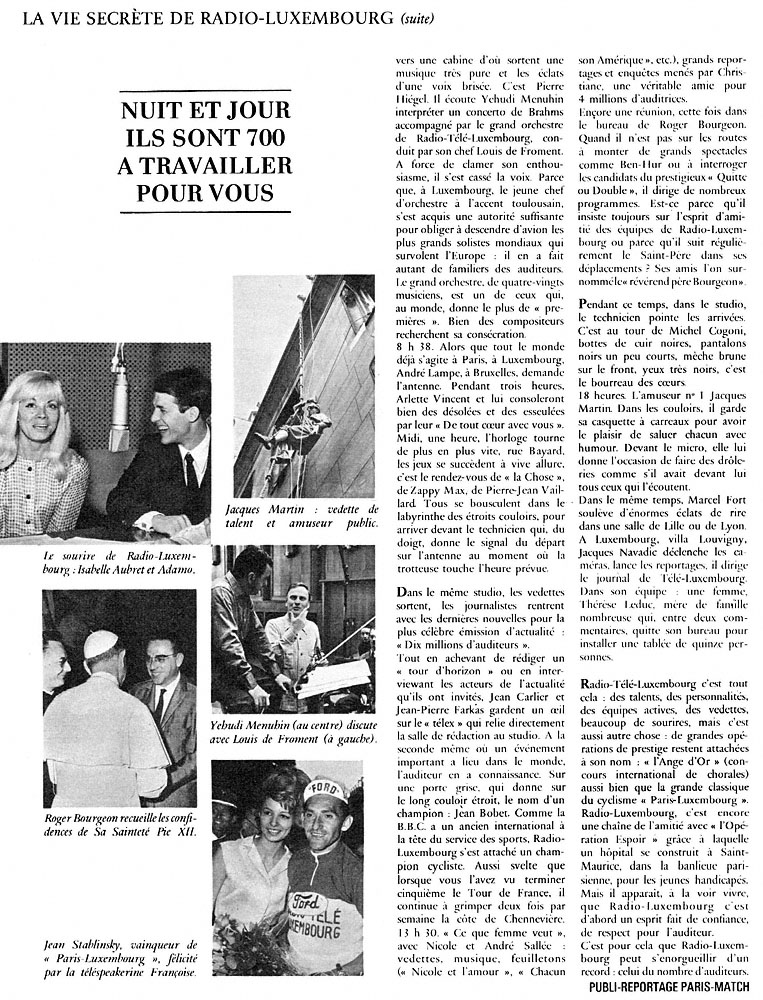 Advert Radio Luxembourg 1965