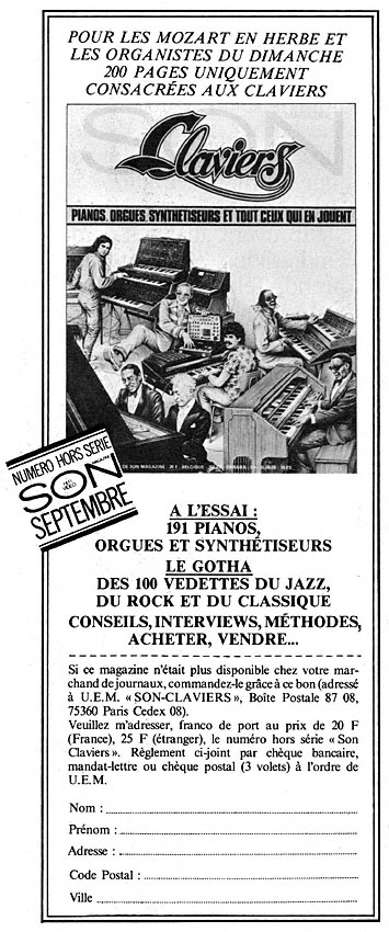 Advert Son Magazine 1980