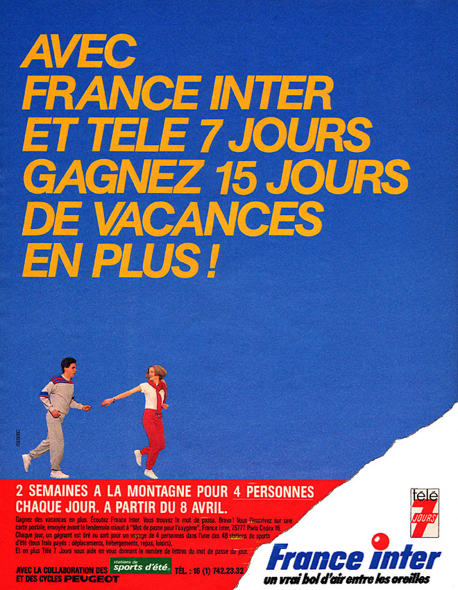 Advert Tele7jours 1985
