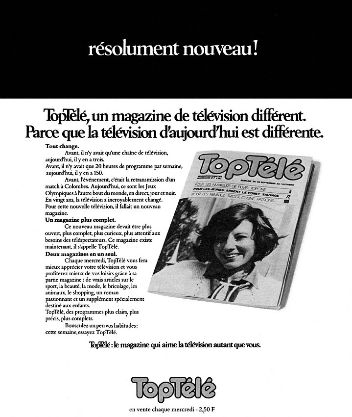 Advert TopTele 1976