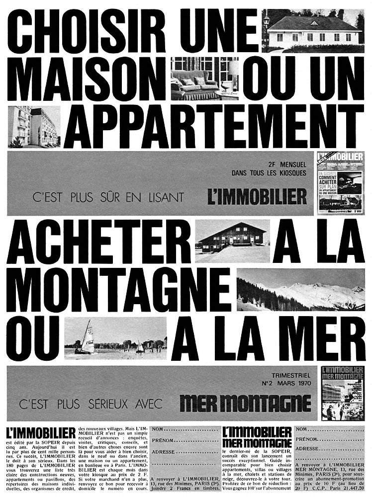Advert Misc. 1970