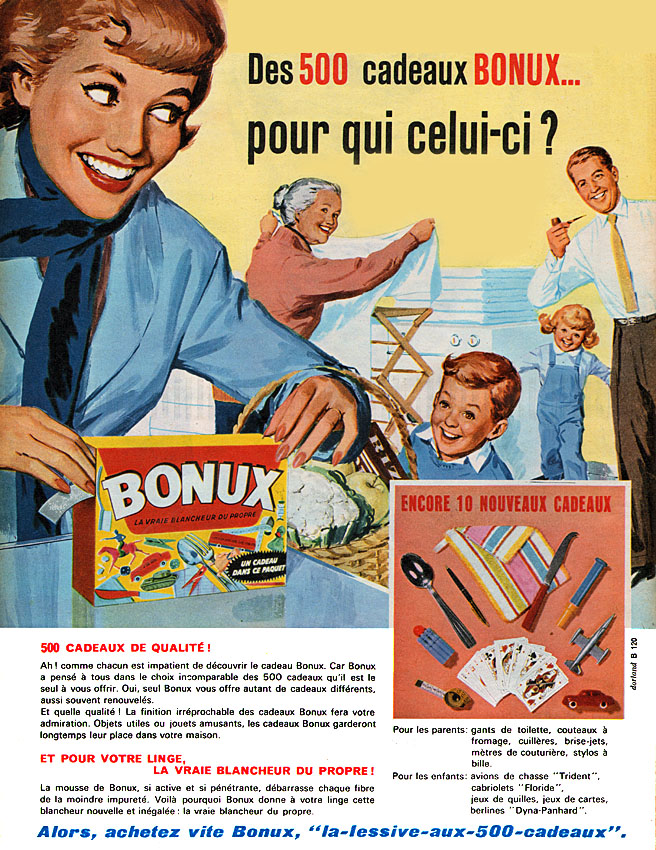 Advert Bonux 1961