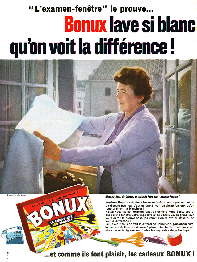 Advert Bonux 1962