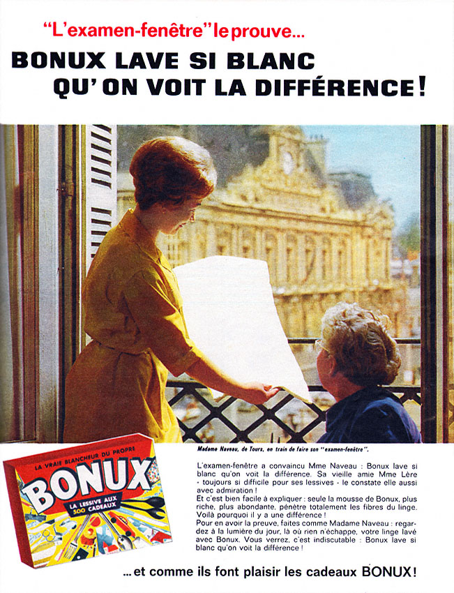 Advert Bonux 1962