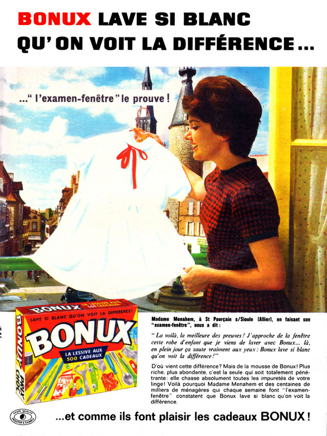 Advert Bonux 1962