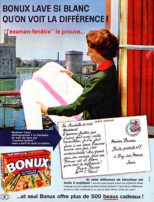 Advert Bonux 1963