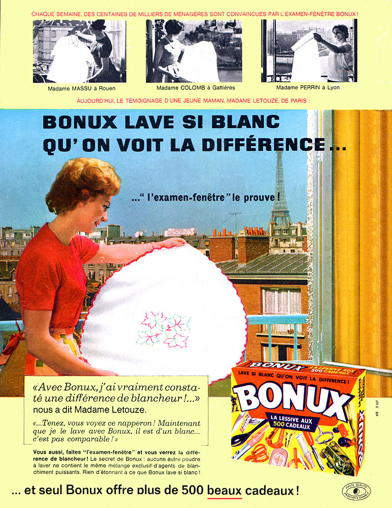 Advert Bonux 1963