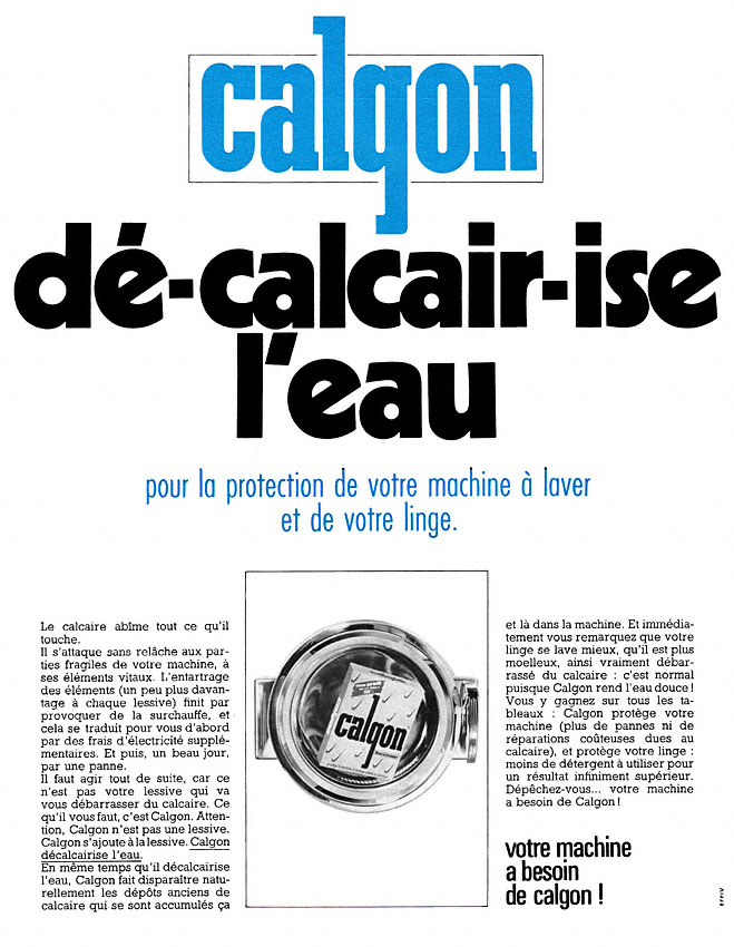 Advert Calgon 1970