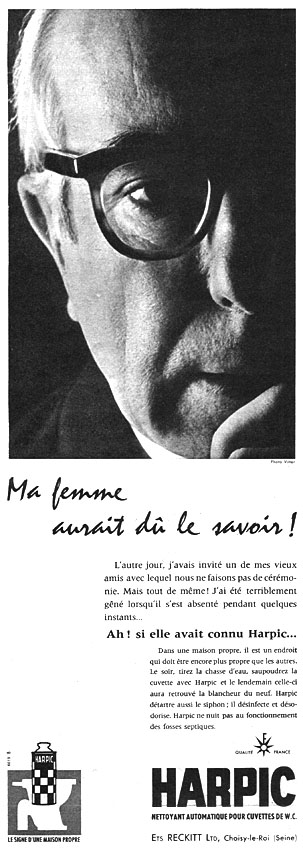 Advert Harpic 1960