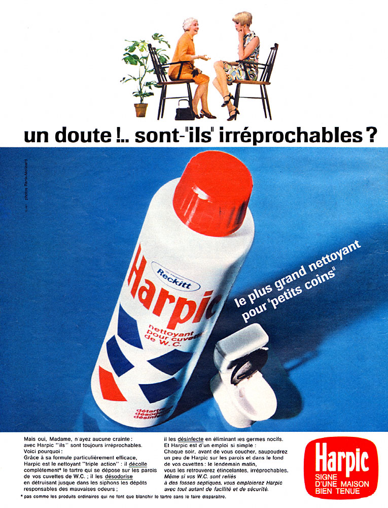 Advert Harpic 1967