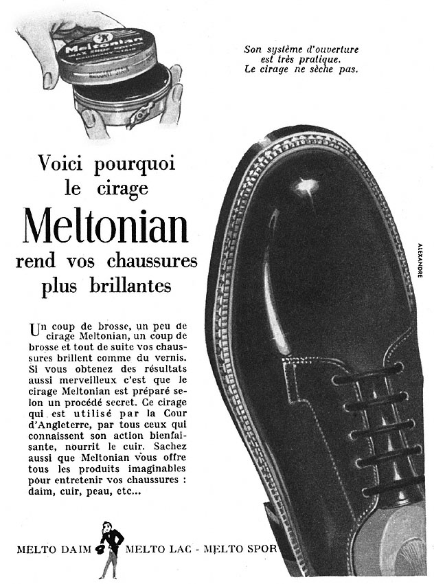 Advert Melto 1954