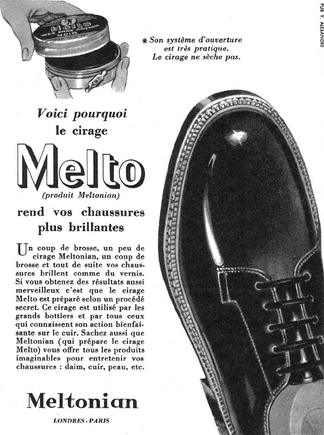 Advert Melto 1955