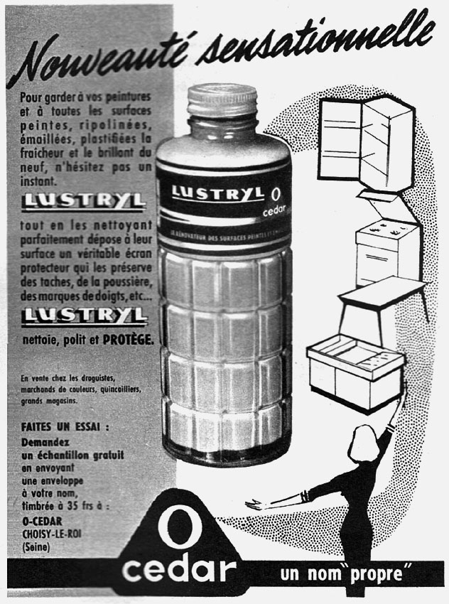Advert Ocedar 1958