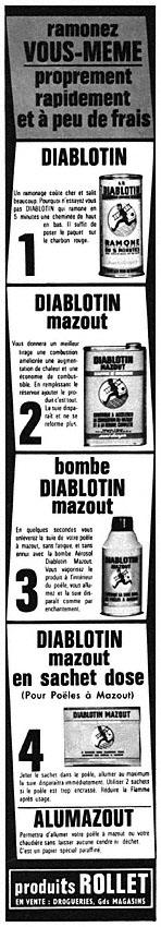 Advert Rollet 1965