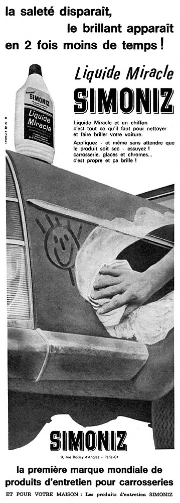 Advert Simoniz 1964