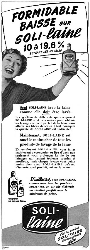 Advert Solitaire 1952