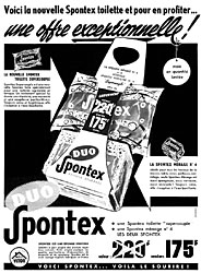 Advert Spontex 1955