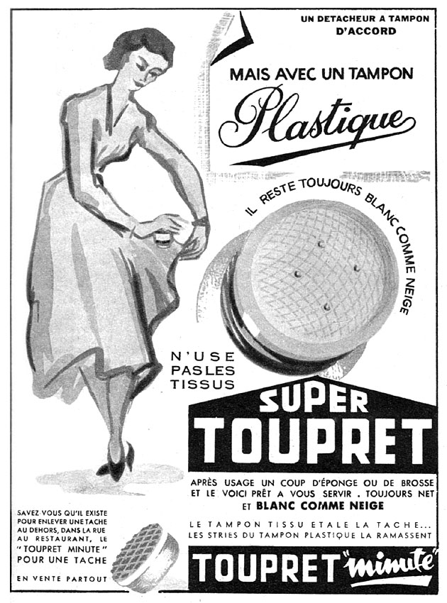 Advert Toupret 1954
