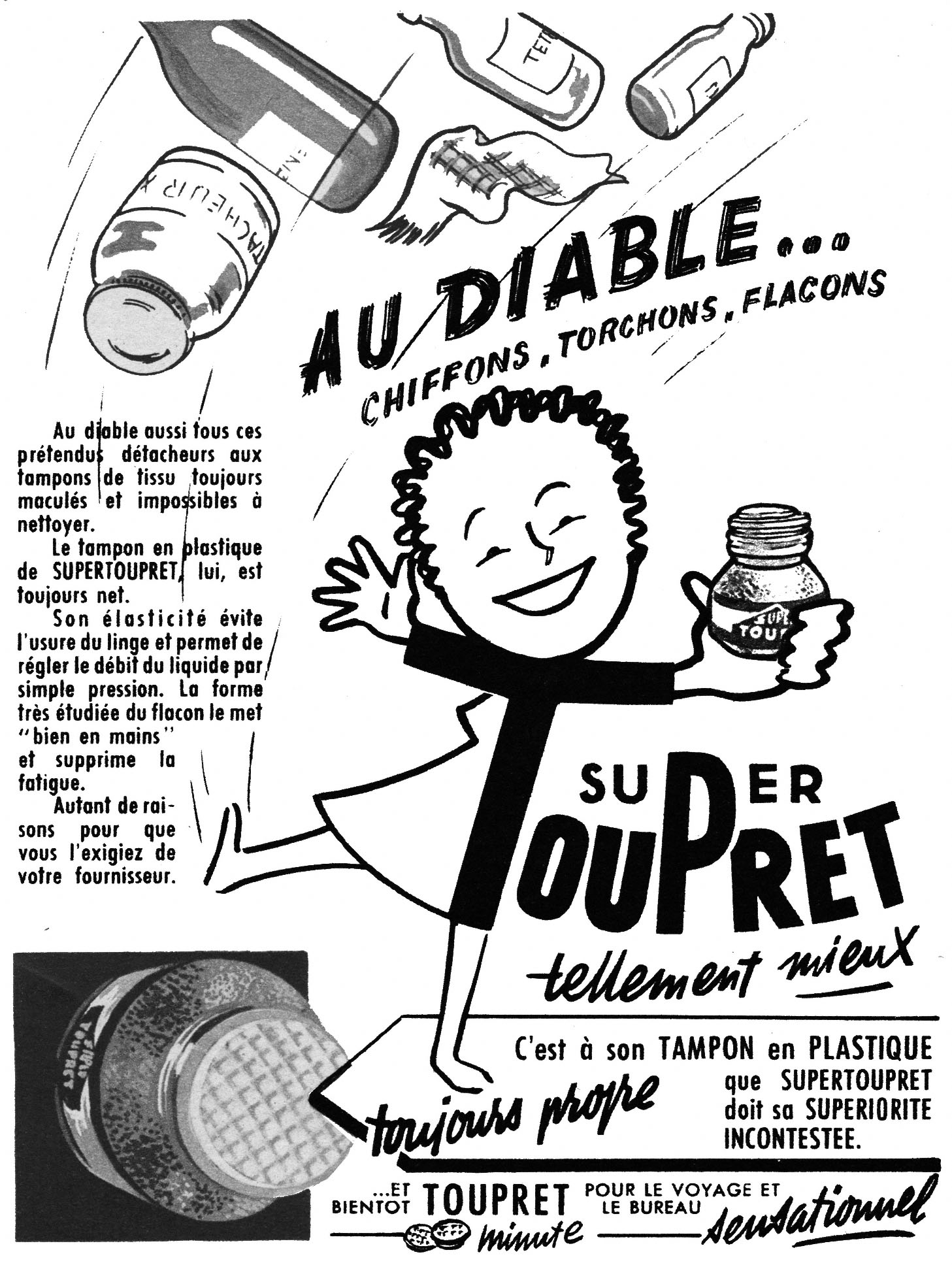 Advert Toupret 1954