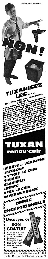 Advert Tuxan 1962