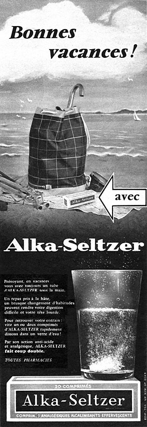 Advert Alka-Seltzer 1962