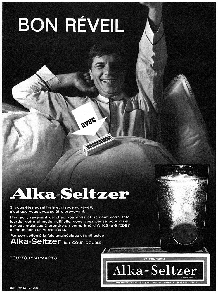 Advert Alka-Seltzer 1963