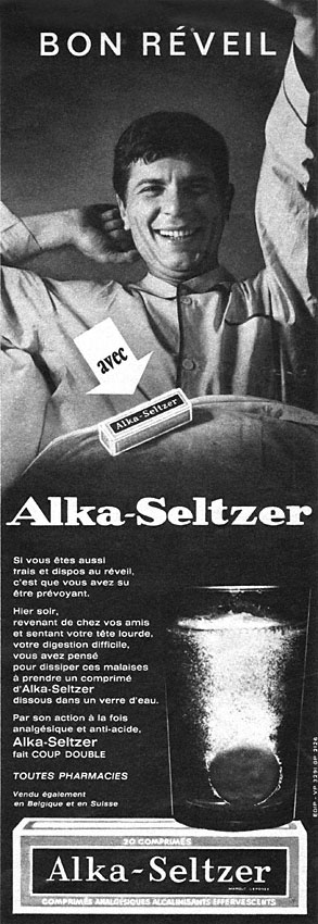 Advert Alka-Seltzer 1963