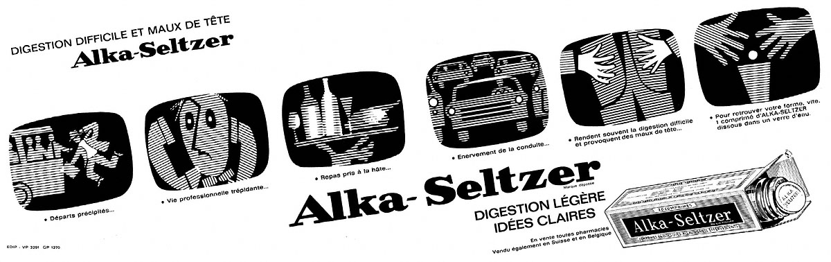 Advert Alka-Seltzer 1965