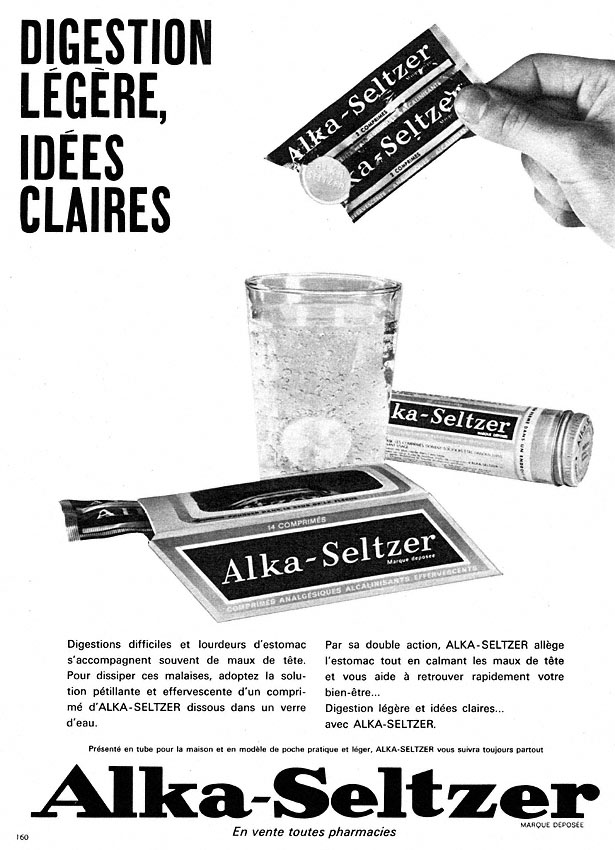 Advert Alka-Seltzer 1966