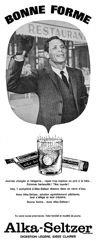 Advert Alka-Seltzer 1966