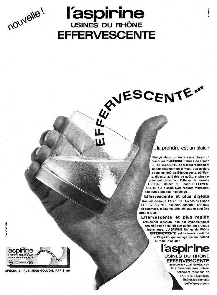 Advert Aspirine 1965