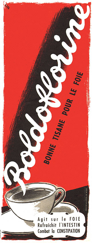 Advert Boldoflorine 1954