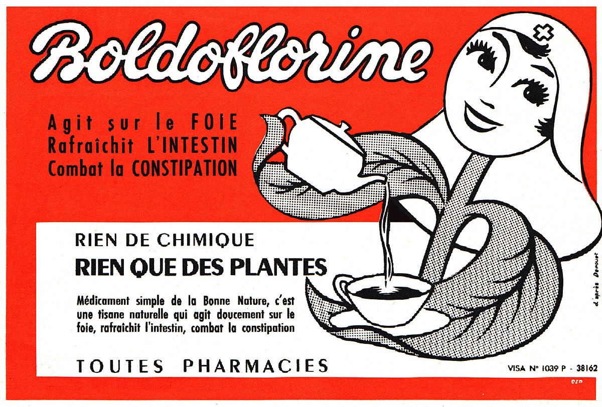 Advert Boldoflorine 1957