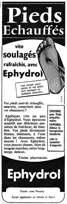 Advert Ephydrol 1956