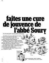 Advert Jouvence Abb Soury 1970