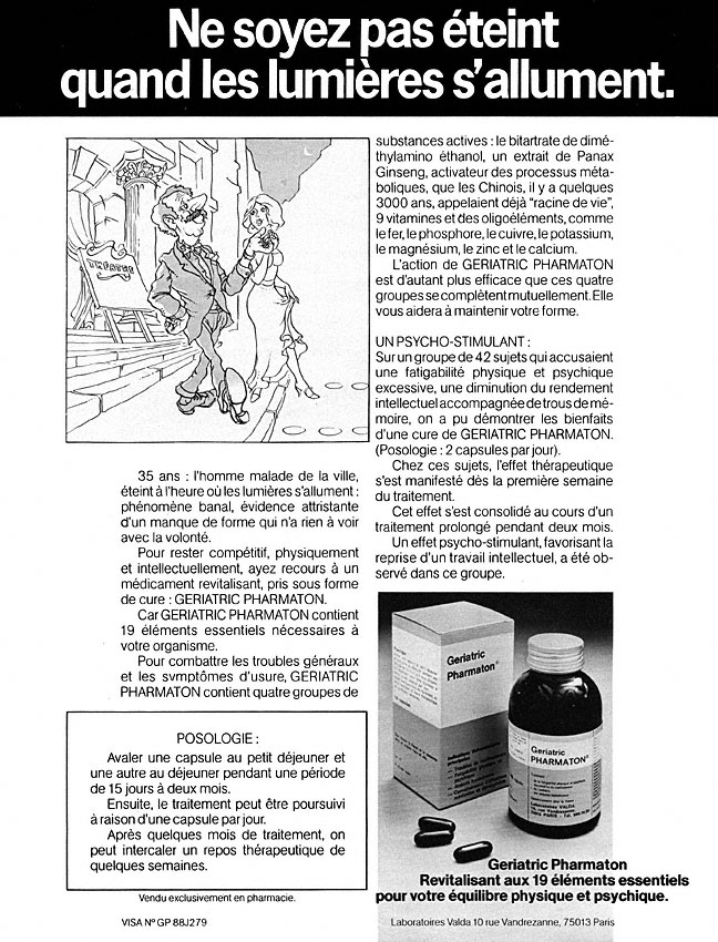 Advert Pharmaton 1977