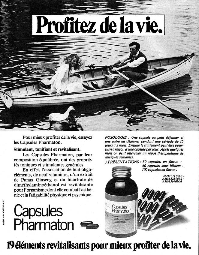 Advert Pharmaton 1980