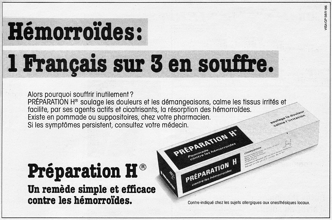 Advert Prparation H 1985
