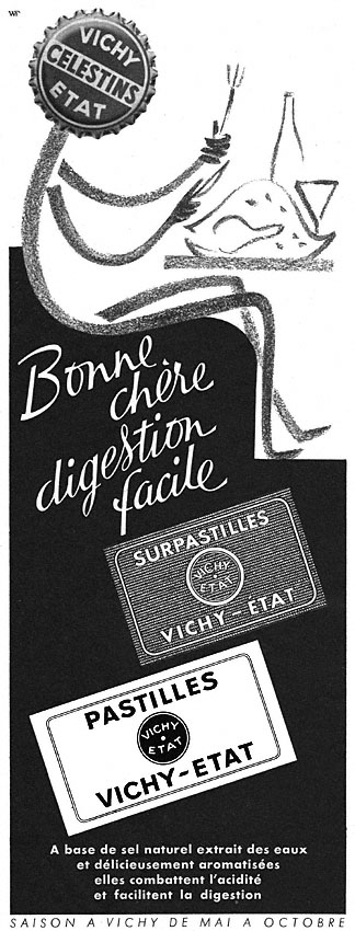 Advert Vichy 1954